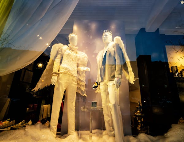 Men's boutique Martin Patrick 3, in Minneapolis' North Loop, created a window display with a naughty and nice theme to draw holiday shoppers.