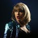 FILE -- Taylor Swift performed at the Xcel Energy Center in September.