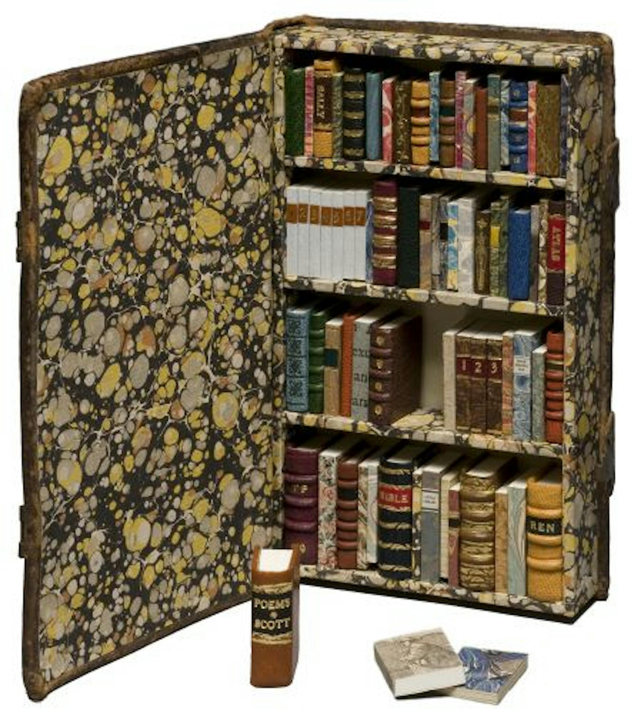 Todd Pattison's "Little Library," from "Marking Time" exhibit at Minnesota Center for Book Arts.