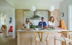 Stella DeLuca, Jade-Snow Carroll, Dulcinea Sheffer and Julia Rasch at their home, a converted farm, in Egremont, Mass. 