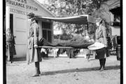 A Red Cross demonstration in Washington during the influenza pandemic of 1918. Nearly everyone who survived the 1918 flu pandemic, which claimed at le