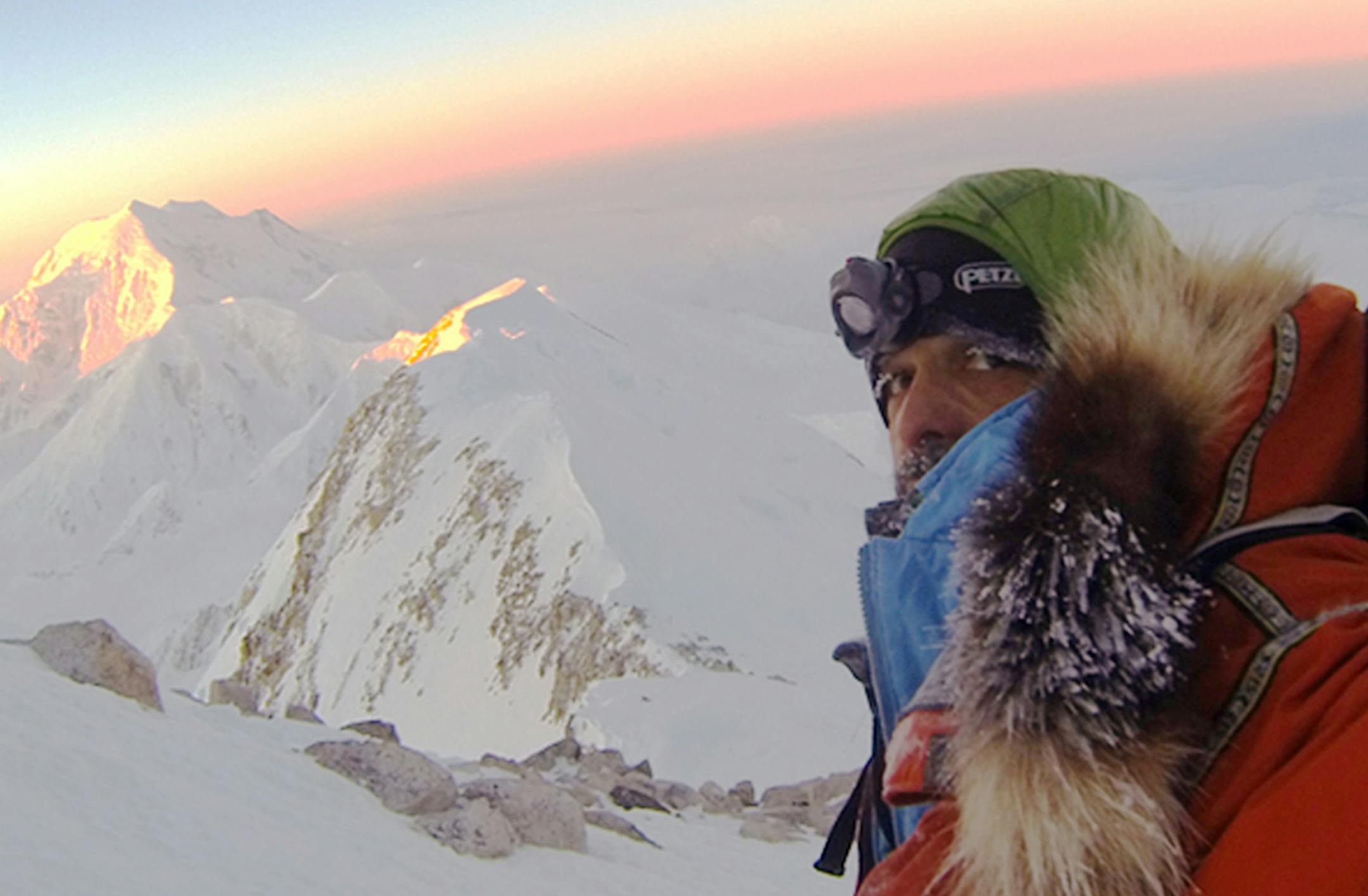In this 2012 photo provided by climber Lonnie Dupre, Dupre takes a selfie during a failed attempt to climb the summit of Alaska's Mount McKinley, the tallest peak in North America. Dupre's support team said Monday, Jan. 12, 2015, that the Minnesota adventurer has succeeded in his fourth attempt to become the first solo climber to reach the summit, citing a GPS tracking device. (AP Photo/Lonnie Dupre) ORG XMIT: MIN2015011317191906