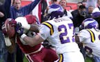Nate Poole caught this touchdown pass on the final play of the 2003 Vikings-Arizona game to give the Cardinals the victory and knock Minnesota out of 