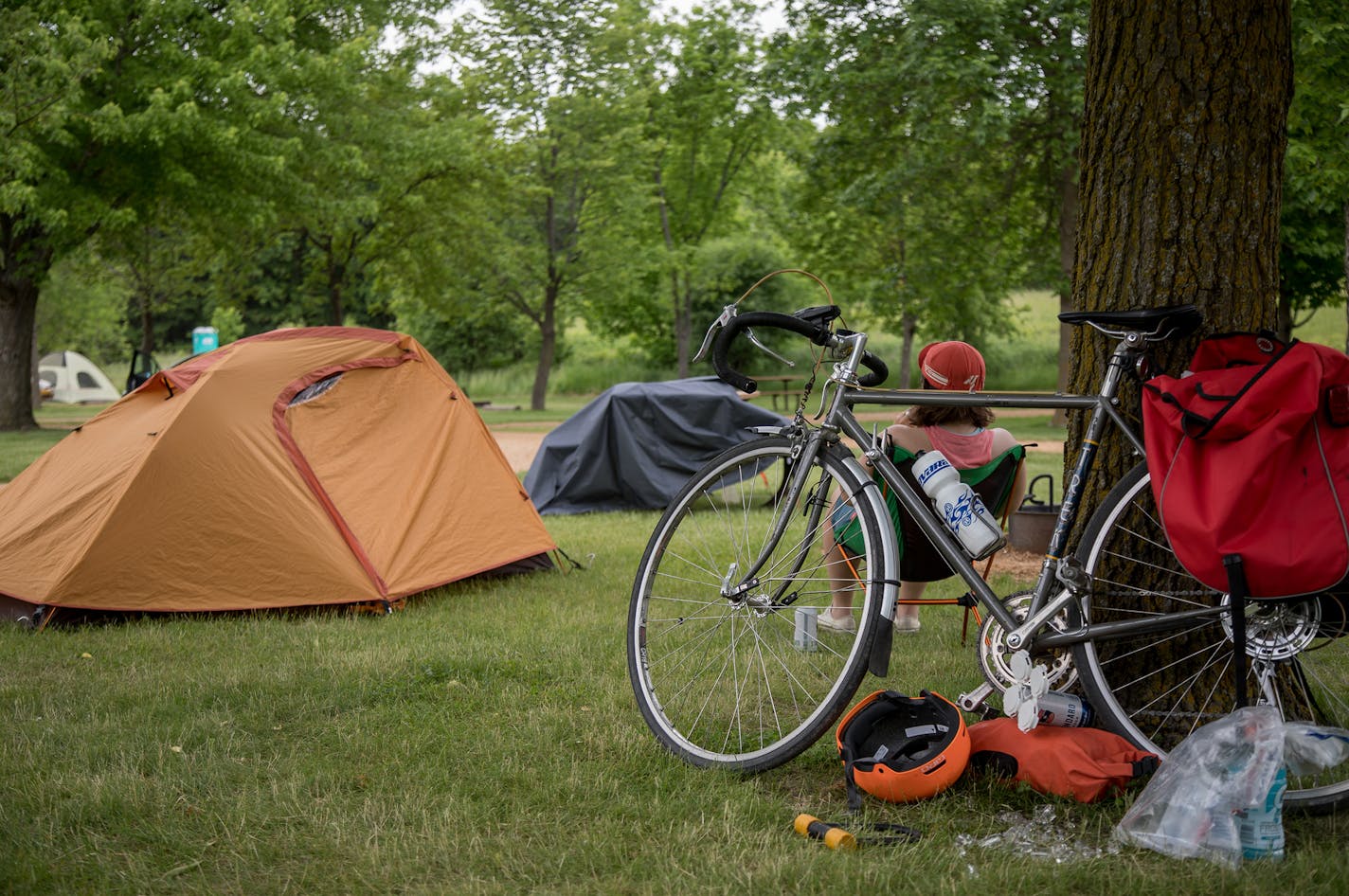 Bikepacking location at Carver Park Reserve in Victoria.