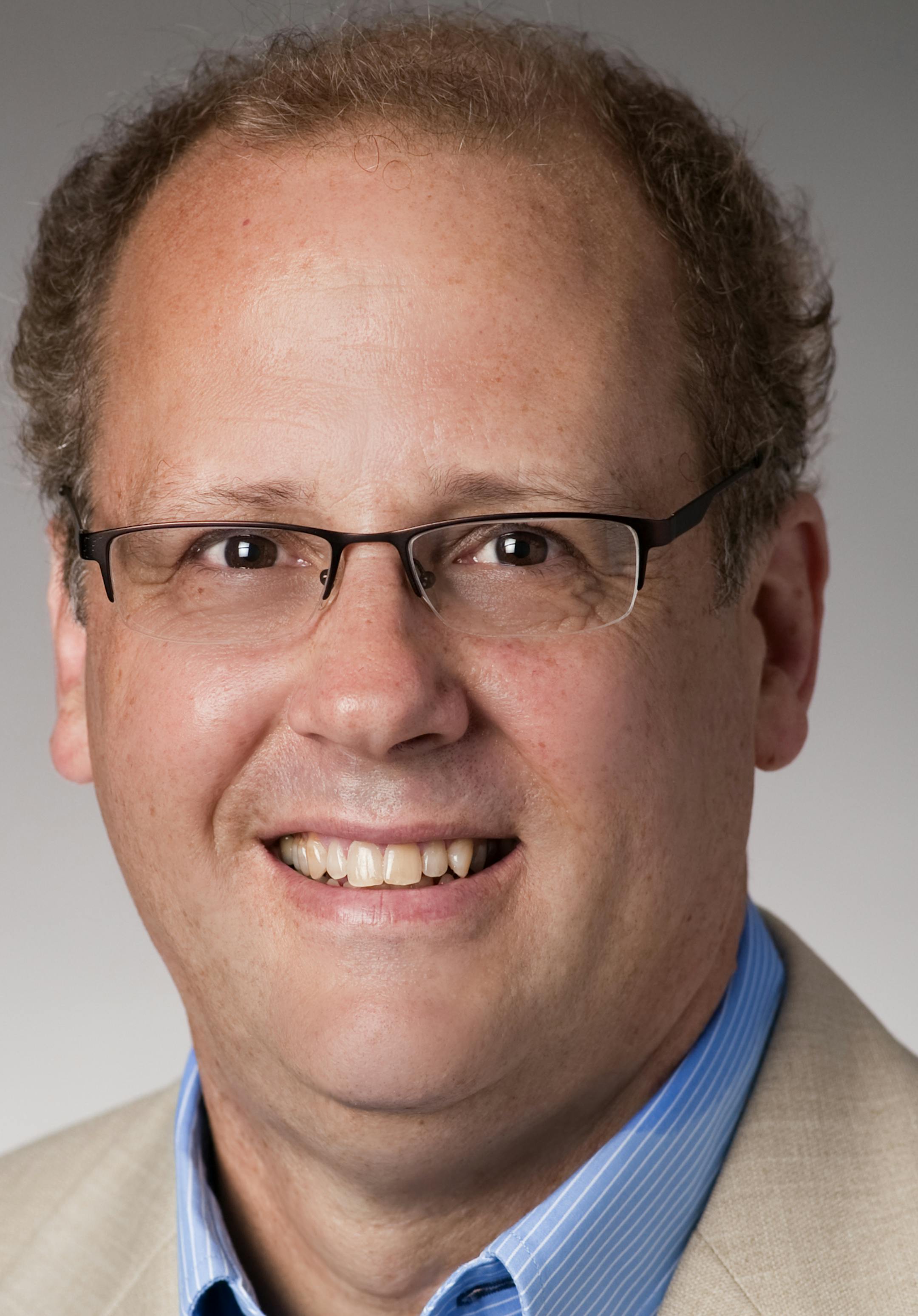 Studio portrait of Mark Spriggs, chair of the Entrepreneurship department of the Opus College of Business, taken July 15, 2010.