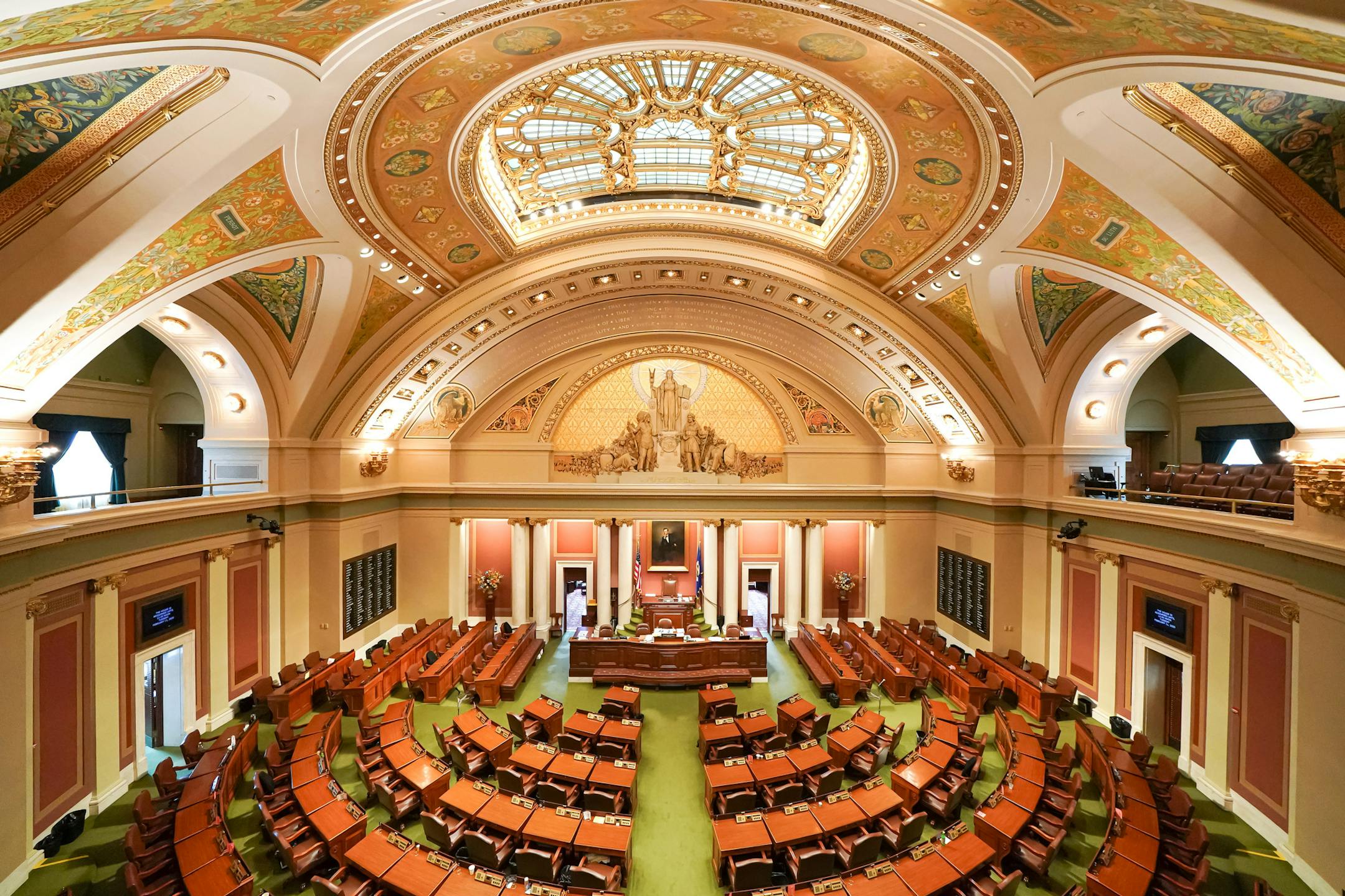 The Minnesota House Chamber Tuesday morning. A special session still looms to finish much of the work that was not completed before the session came to a close at midnight Monday night. ] GLEN STUBBE • glen.stubbe@startribune.com Tuesday, May 21, 2019 The Minnesota House Chamber Tuesday morning. A special session still looms to finish much of the work that was not completed before the session came to a close at midnight Monday night.