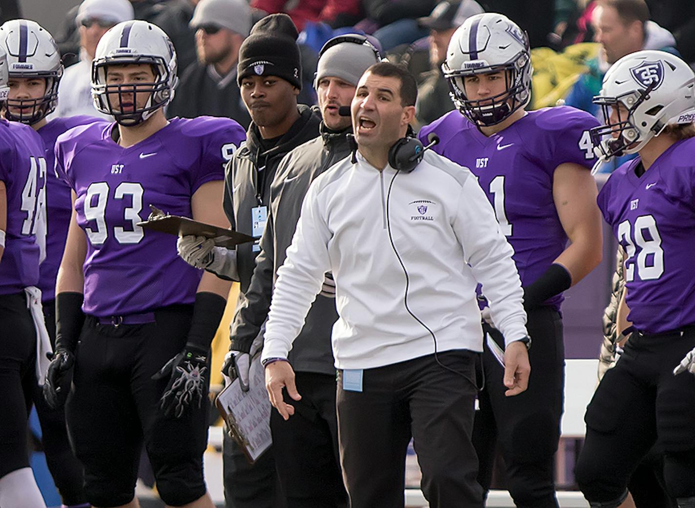 St. Thomas head coach Glenn Caruso