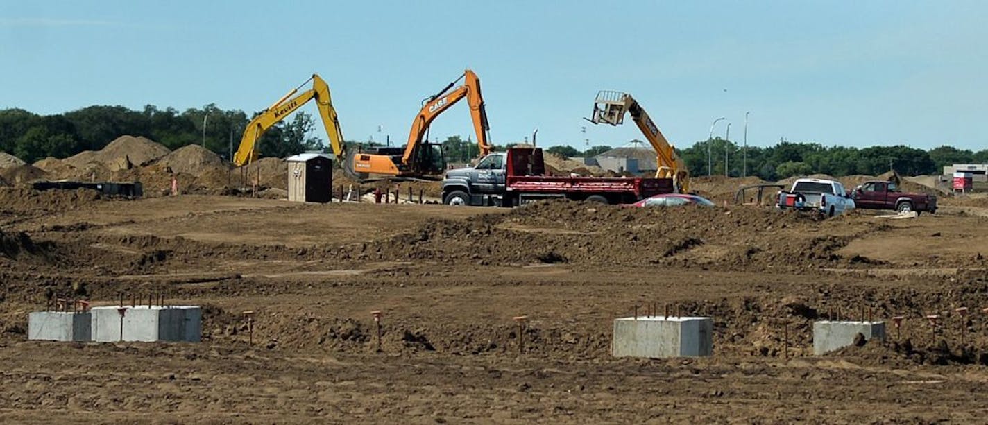 The southeast corner of Minnesota Highways 610 and 169 are being transformed into the new Northcross Business Park.