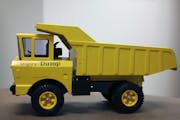 A Mighty Dump Truck manufactured by Tonka Toys in 1966.