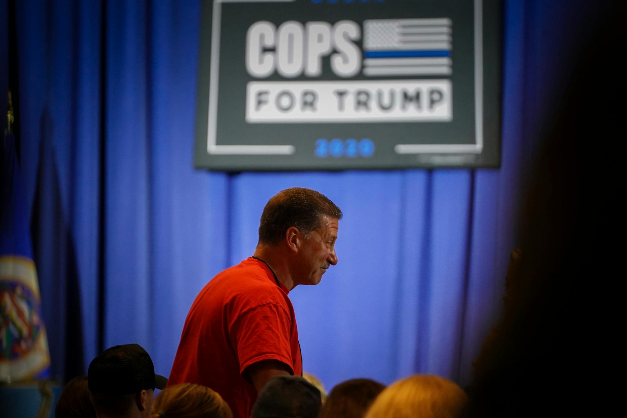 Minneapolis Police union president Bob Kroll was in the audience for V.P. Pence. Vice President Mike Pence and Ivanka Trump are holding a 'Cops for Trump' listening session in Minneapolis, meeting with community members whose businesses and lives have been negatively impacted by crime and rioting.
