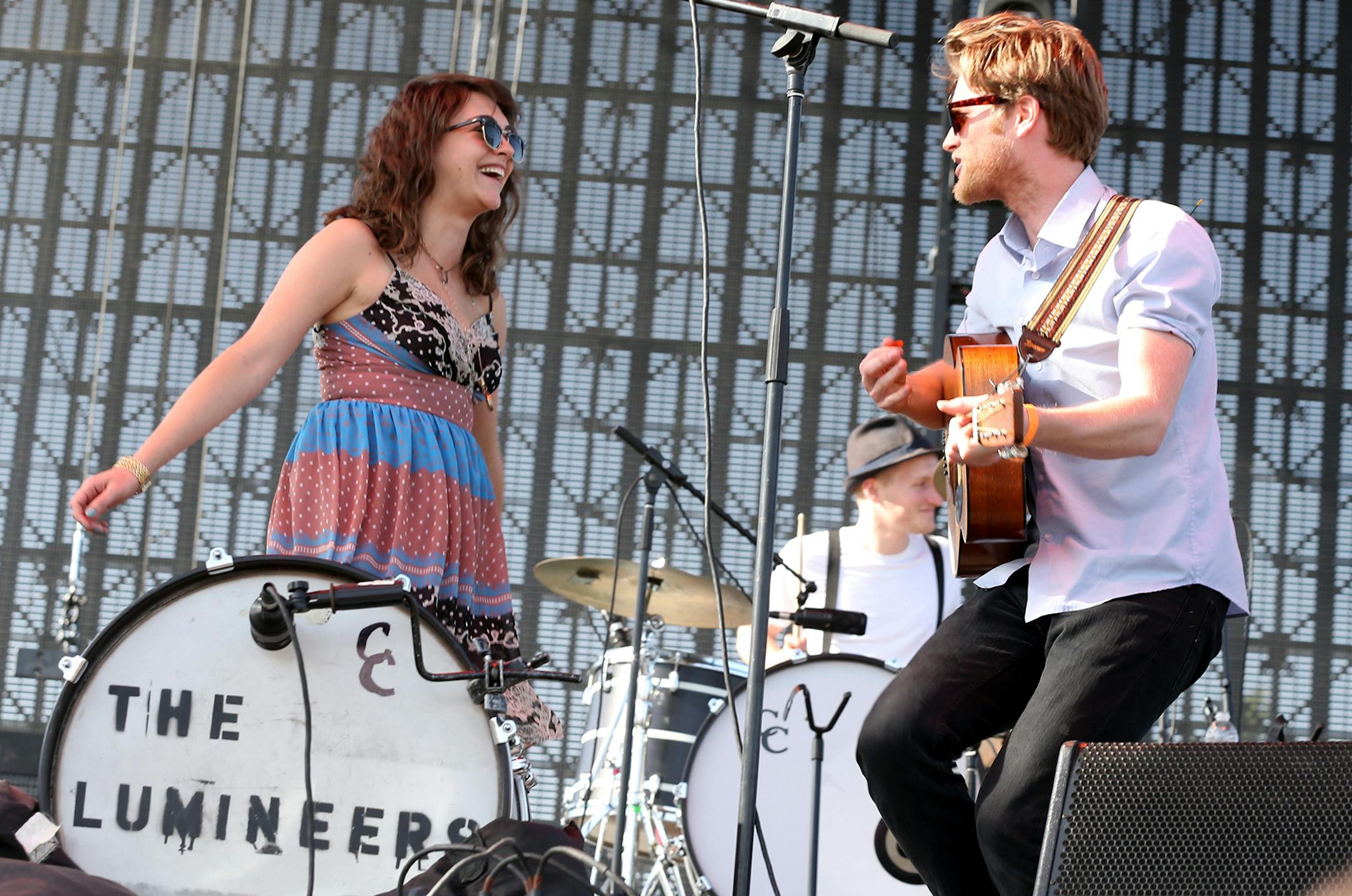 The Lumineers perform on day 3 of weekend 1 of the 2013 Coachella Valley Music and Arts Festival at the Empire Polo Club on Sunday, April 14, 2013 in Indio, Calif. (Photo by Alexandra Wyman/Invision/AP) ORG XMIT: MIN2013052816111455
