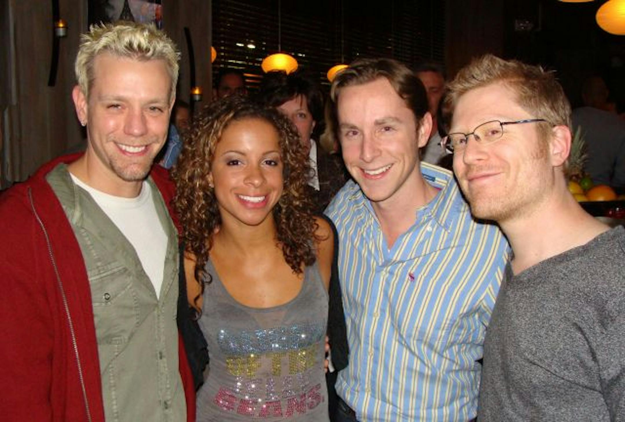 Adam Pascal (Roger), Lexi Lawson (Mimi), Adam Halpin (Gordon) and Anthony Rapp (Mark).