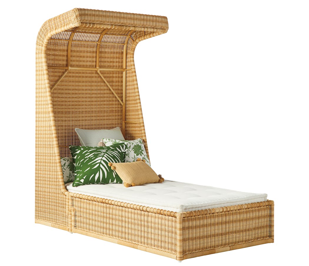 A Serena & Lily day bed that retails for $3,998. 