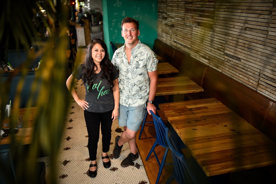Hai Hai co-owners Christina Nguyen and Birk Grudem in Hai Hai. Nguyen was a semifinalist in the Best Chef Midwest category in 2018 and 2023, and a nominee in 2020.