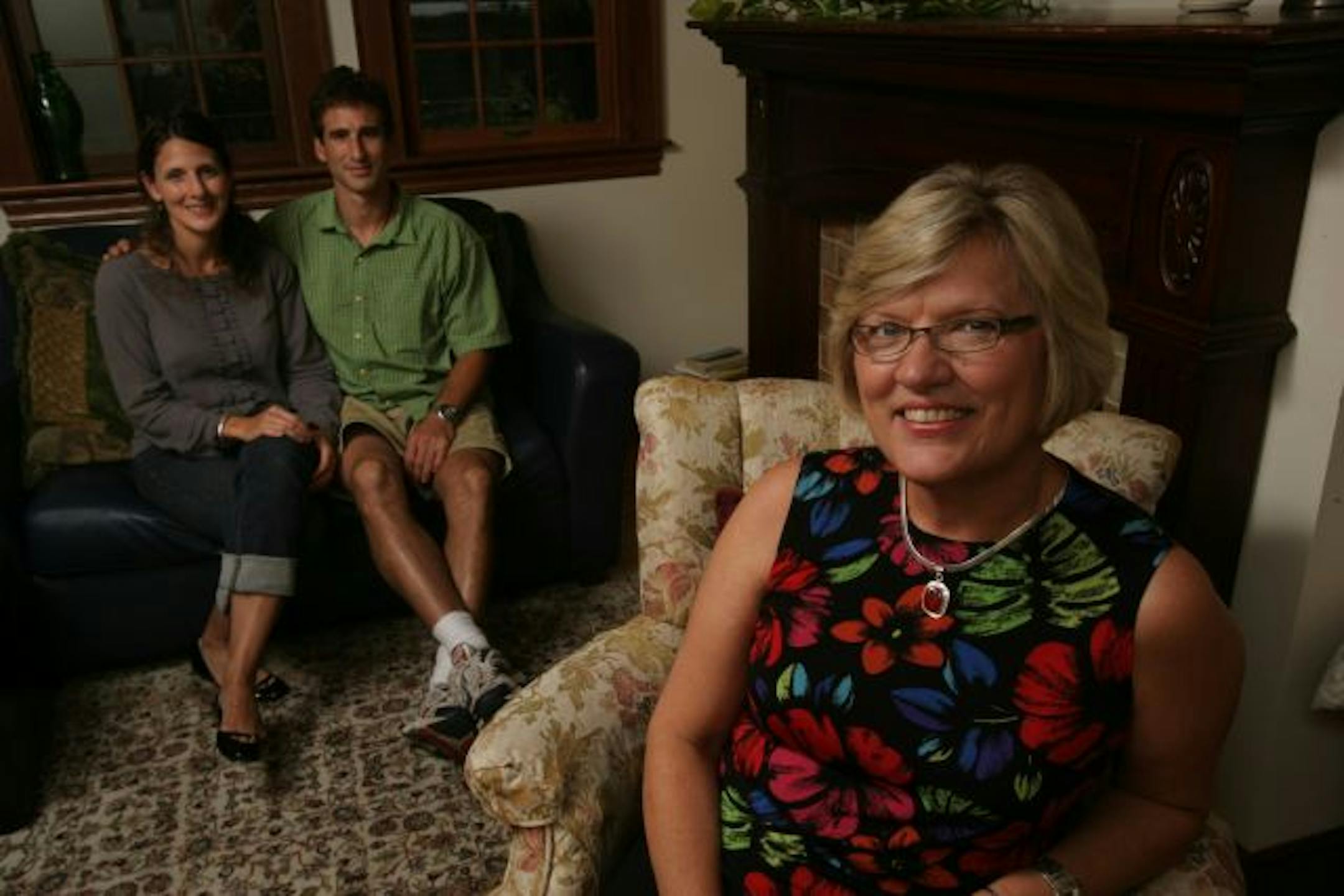 Homeowner Janet Graves, right, with Angela and Josh Columb, owners of the remodeling company Vertical Grain Builders, will be at the home to answer questions during the Remodelers Showcase.