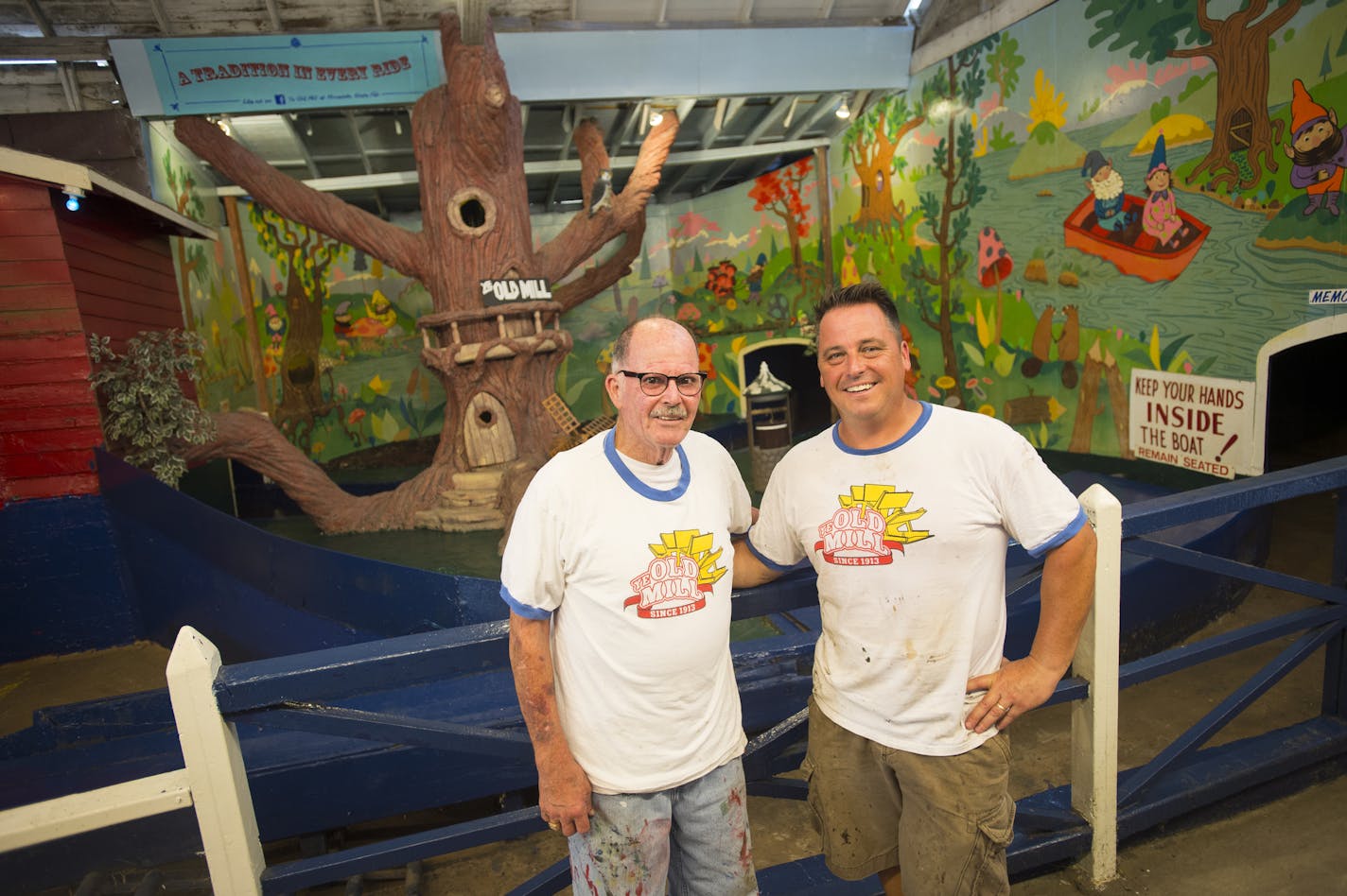 John Keenan and his son, Jim Keenan, are the fourth and fifth generation descendants of the creator of Ye Old Mill at the Minnesota State Fair.