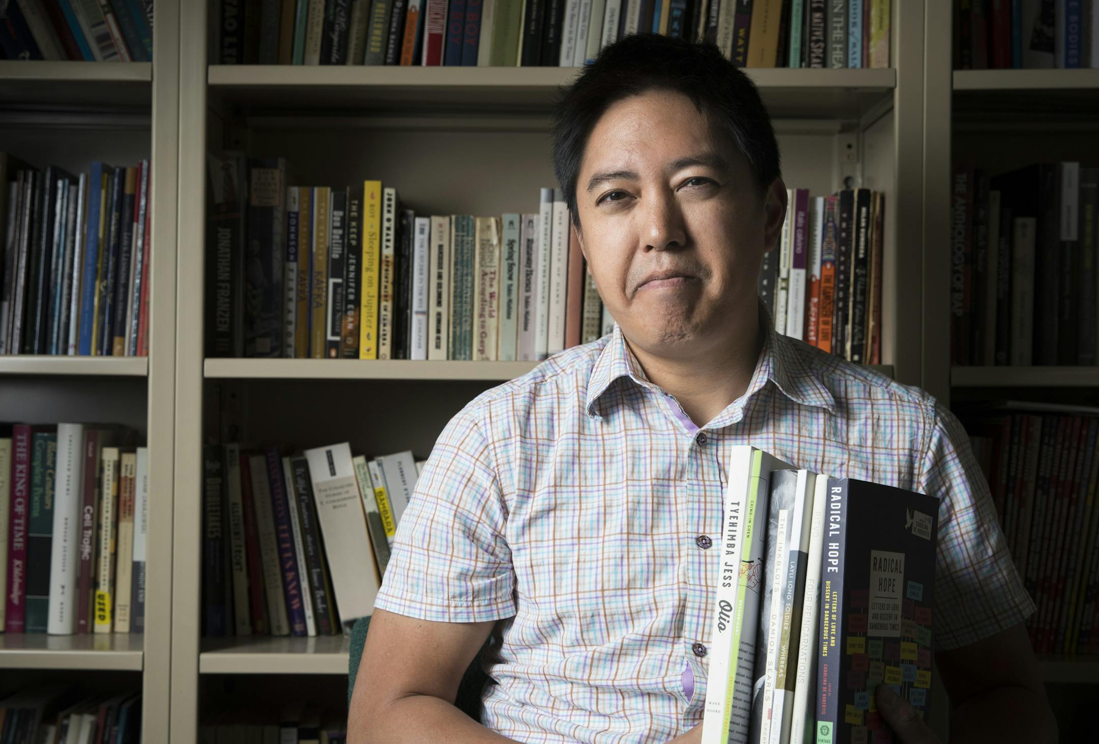 Chris Santiago at St. Thomas University in St. Paul, Minn., on Wednesday, May 10, 2017. ] RENEE JONES SCHNEIDER • renee.jones@startribune.com