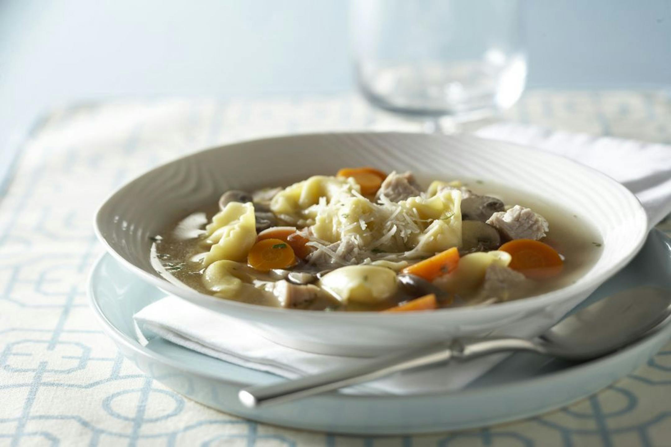 Turkey Tortellini Soup