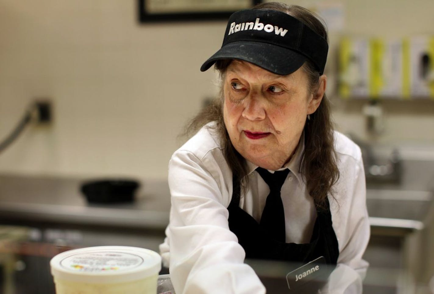 Joanne Gould, 78, works in the deli at Rainbow Foods in St. Paul.