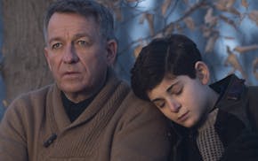 GOTHAM: Bruce Wayne (David Mazouz, R) is comforted by Alfred (Sean Pertwee, L) after a treacherous hike in the "The Scarecrow" episode of GOTHAM airin