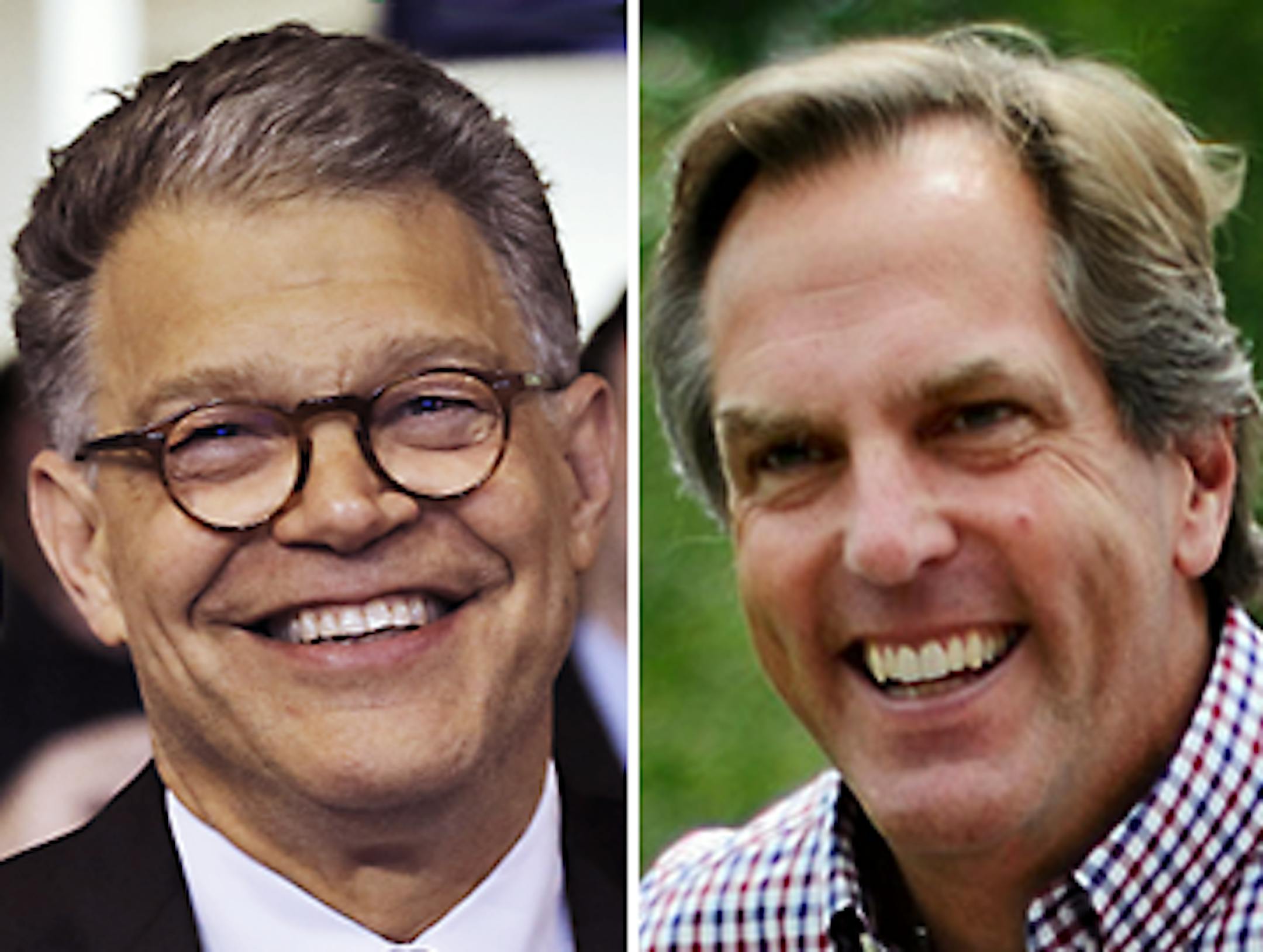 Democratic Sen. Al Franken and GOP nominee Mike McFadden