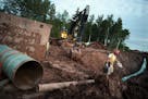 Workers have completed work in Wisconsin on an Enbridge pipeline. Enbridge&#x2019;s proposed $2.6 billion oil pipeline across northern Minnesota faces