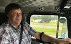 Truck driver Terry Button drives his truck near Opal, Va., Thursday, June 13, 2019. The Transportation Department is poised to relax the federal regul