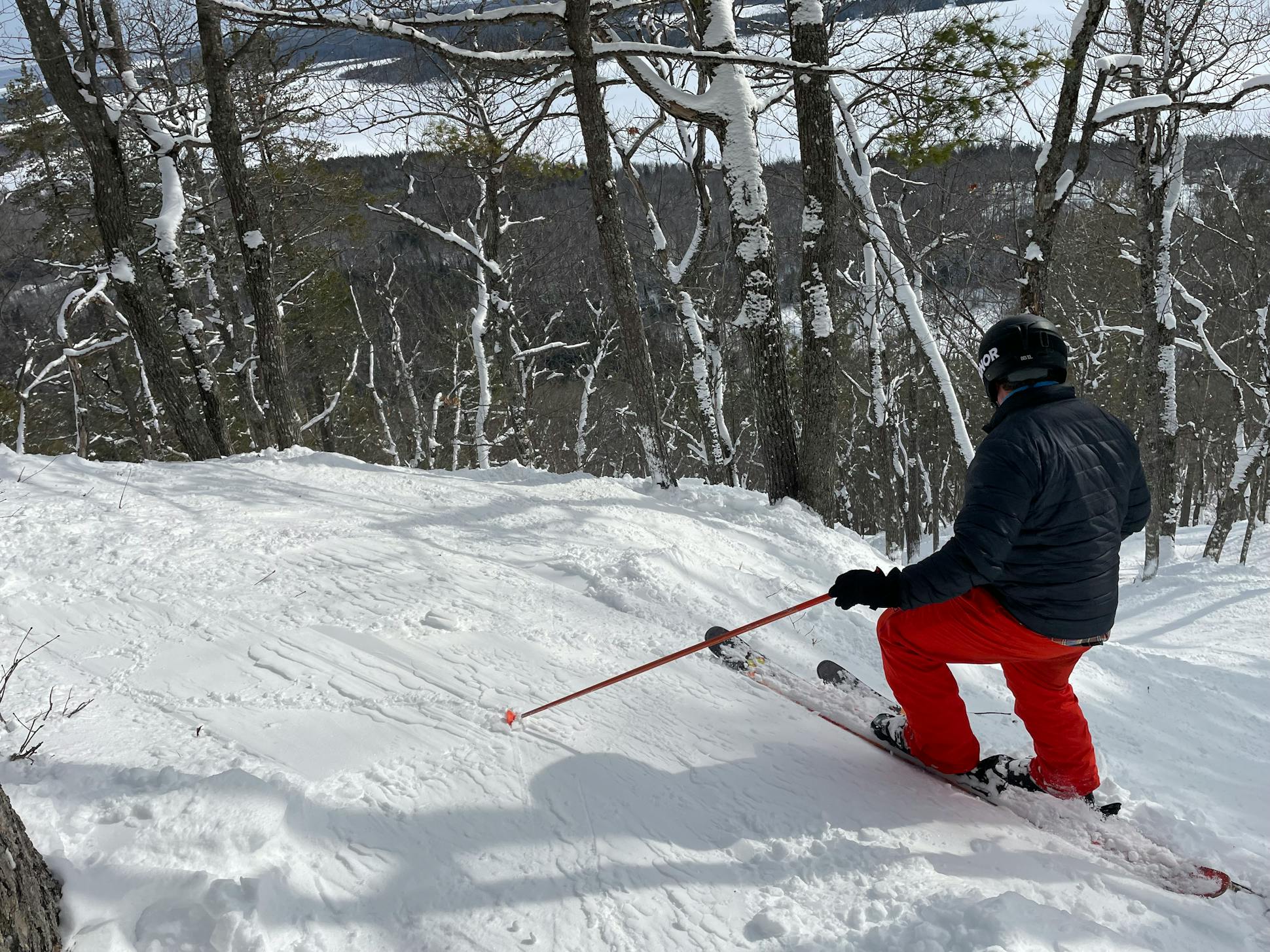Tree runs abound on the backside of Mount Bohemia — a challenge for even expert skiers and snowboarders. 