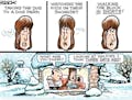 Sack cartoon: February weather