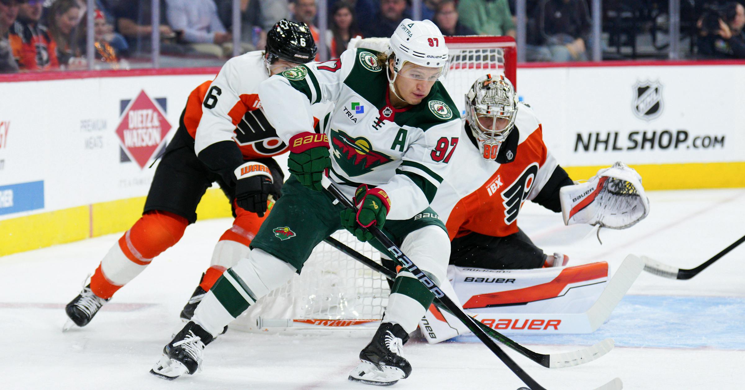 Wild remain winless on road trip with 2-1 OT loss to Philadelphia Flyers Wild remain winless on road trip with 2-1 OT loss to Philadelphia Flyers
