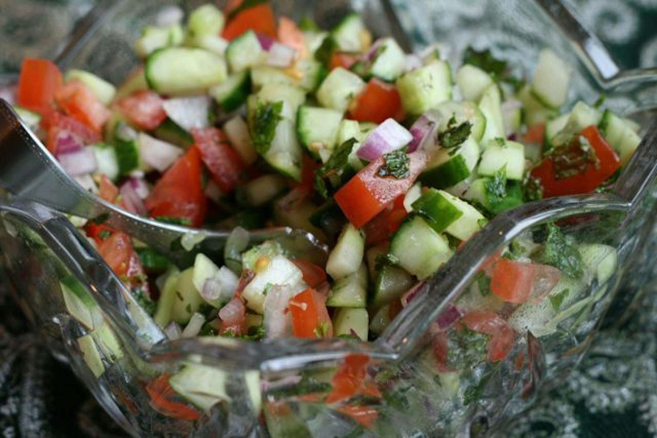 Shirazi Salad, from "Persian Food for the Non-Persian Bride."
