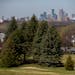A view of downtown Minneapolis is one of the many features at St. Paul's Town and Country Club golf course.