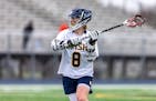 Troy Stanton (8) and his Rosemount team are 2-2 and ranked eighth by the boys lacrosse coaches association.