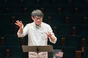 Composer Viet Cuong rehearses with the St. Paul Chamber Orchestra at the Ordway Concert Hall in St. Paul on Sept. 14.