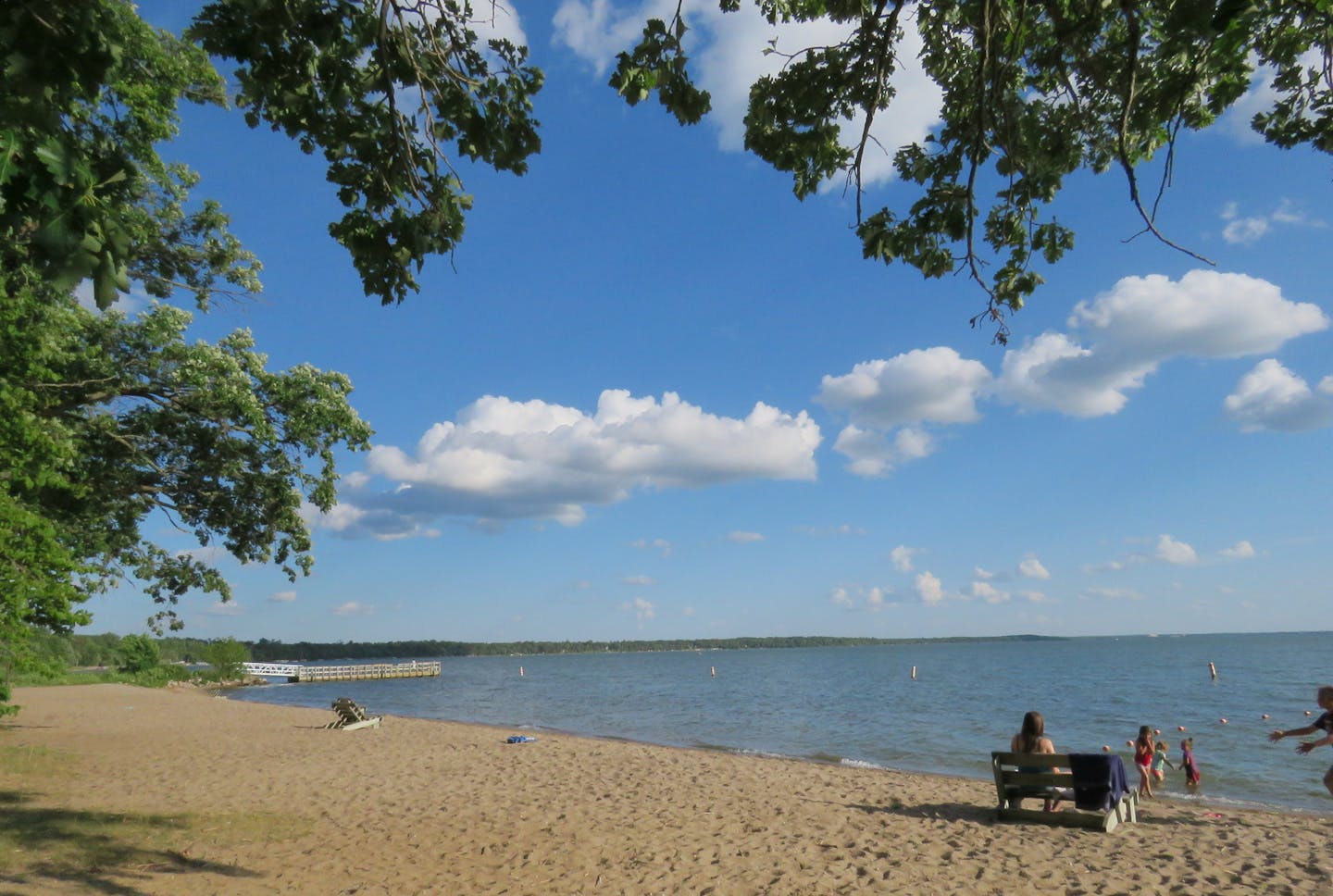 Bemidji sits on the southwest shore of Lake Bemidji, through which the young Mississippi River passes.