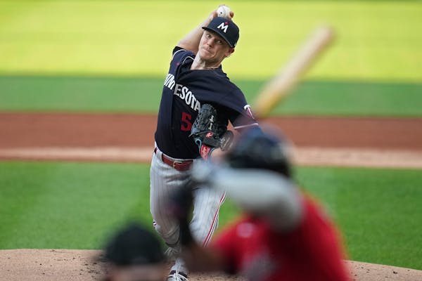 Twins pitcher Sonny Gray, seen in the first inning against the Guardians on Sept. 5 in Cleveland, has a 7-6 record and a 2.98 ERA through 28 starts th