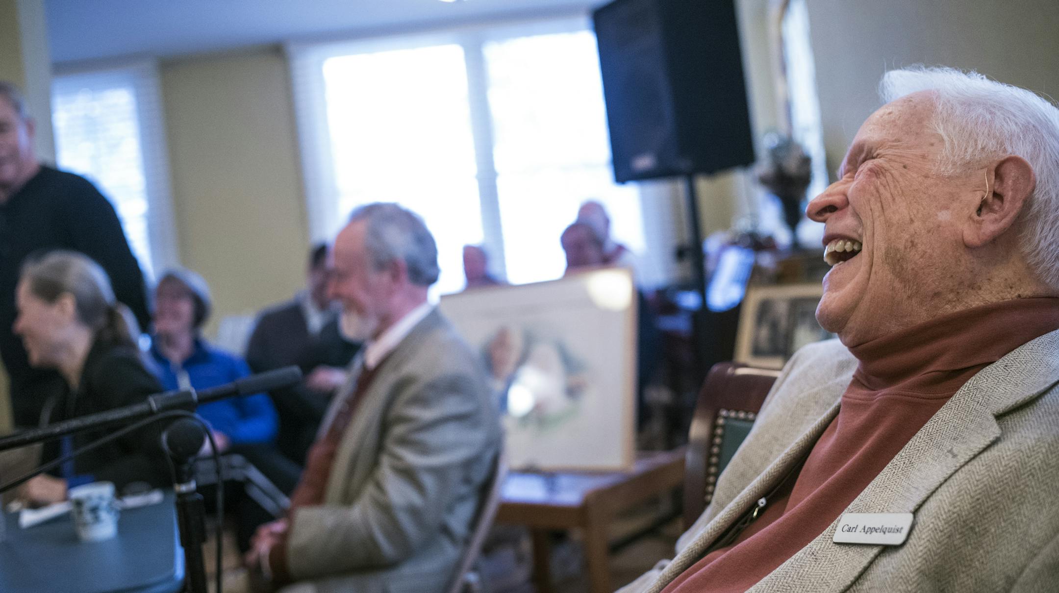 Carl Appelquist has been known for his humor and friendly demeanor.]Its a Wonderful Life" is one of our most enduring Christmas classics. A Minnesota version of it takes place several times at year at Judson Baptist Church in Minneapolis. The main character is not a frustrated businessman, but an elderly church member who is treated to a walk through his life and times. It's a modest but moving operation, built on the notion that its better to recognize people's life contributions at a place oth