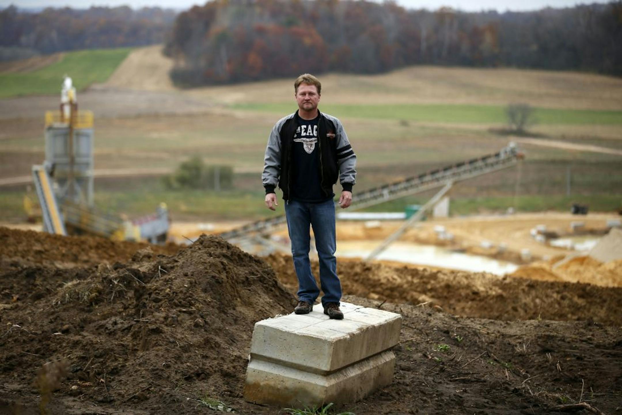 Kevin Lien, director of land management for Trempealeau County, Wis., has refused job offers from four companies in the sand industry.