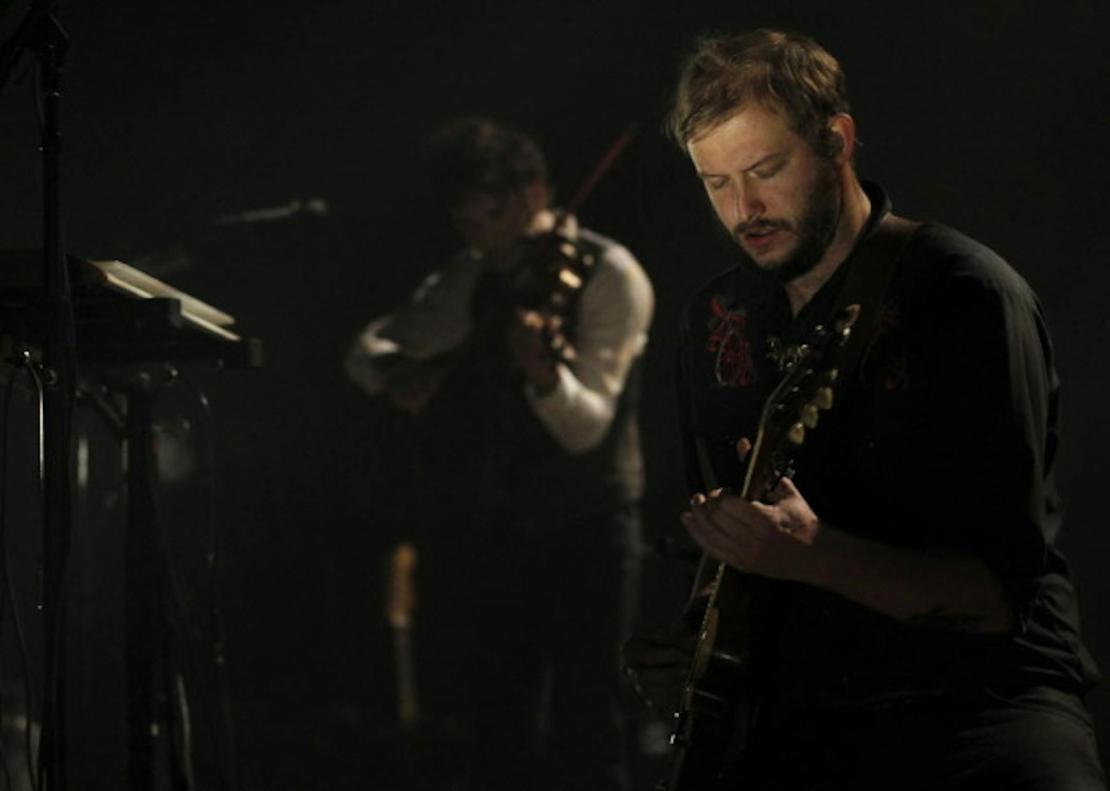 Justin Vernon was comfortable in the spotlight at Bon Iver's State Theatre shows in September. / Carlos Gonzalez, Star Tribune