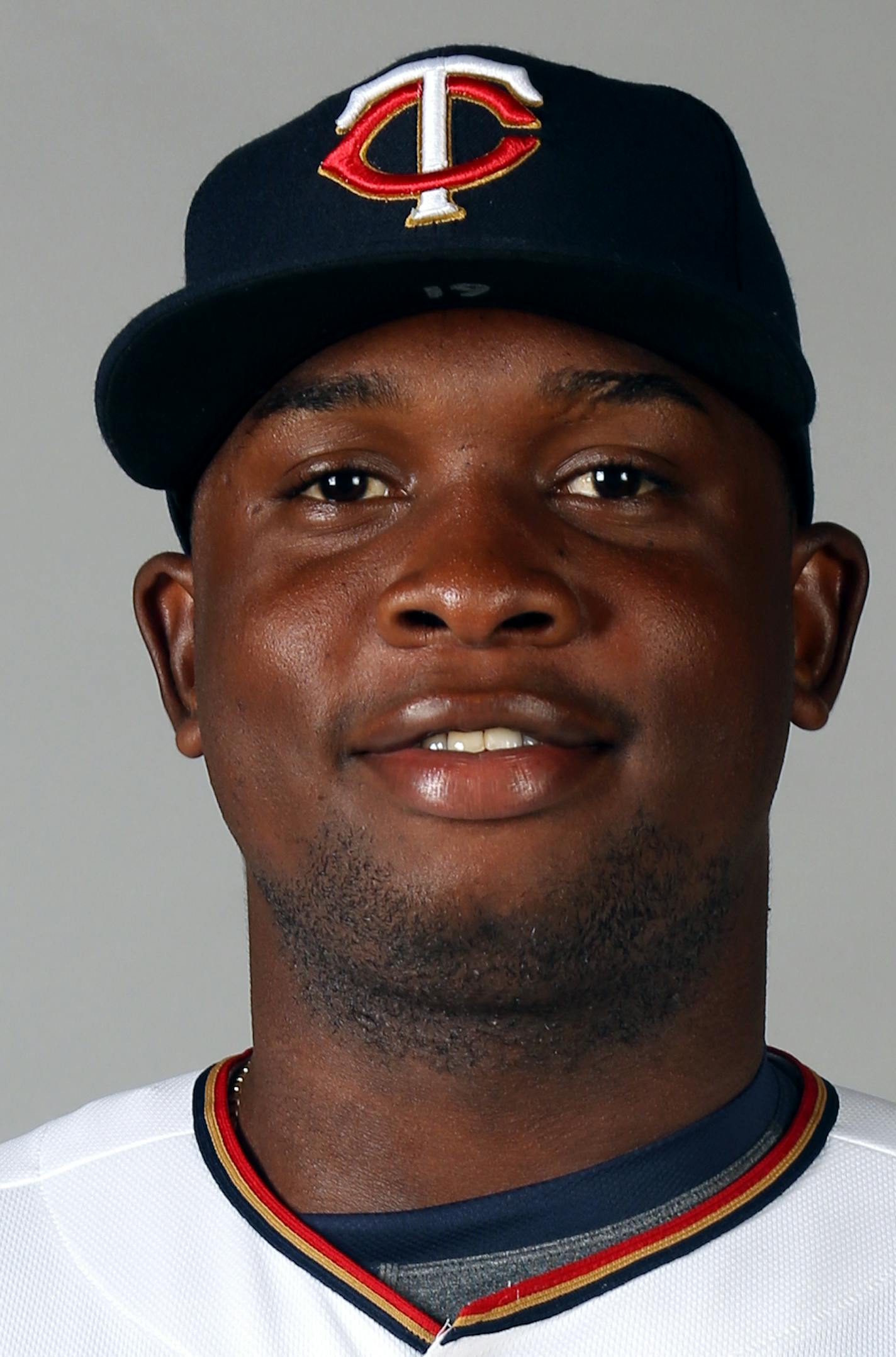 FORT MYERS, FL - MARCH 3: Miguel Sano #61 of the Minnesota Twins poses during Photo Day on Tuesday, March 3, 2015 at Hammond Stadium in Fort Myers, Florida. (Photo by Robbie Rogers/MLB Photos via Getty Images) *** Local Caption *** Miguel Sano ORG XMIT: 532475317