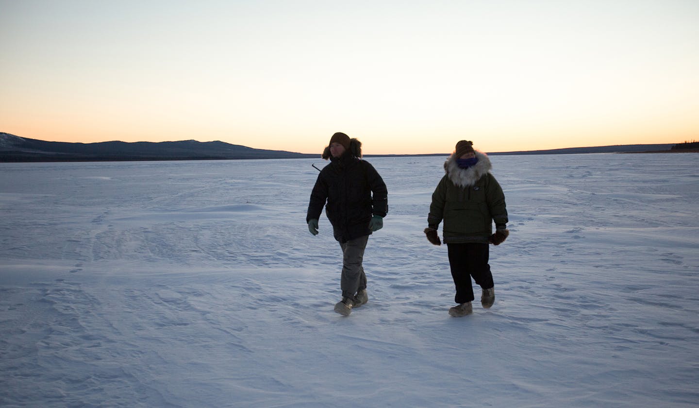 Tyler and Ashley Selden in the Arctic National Wildlife Refuge