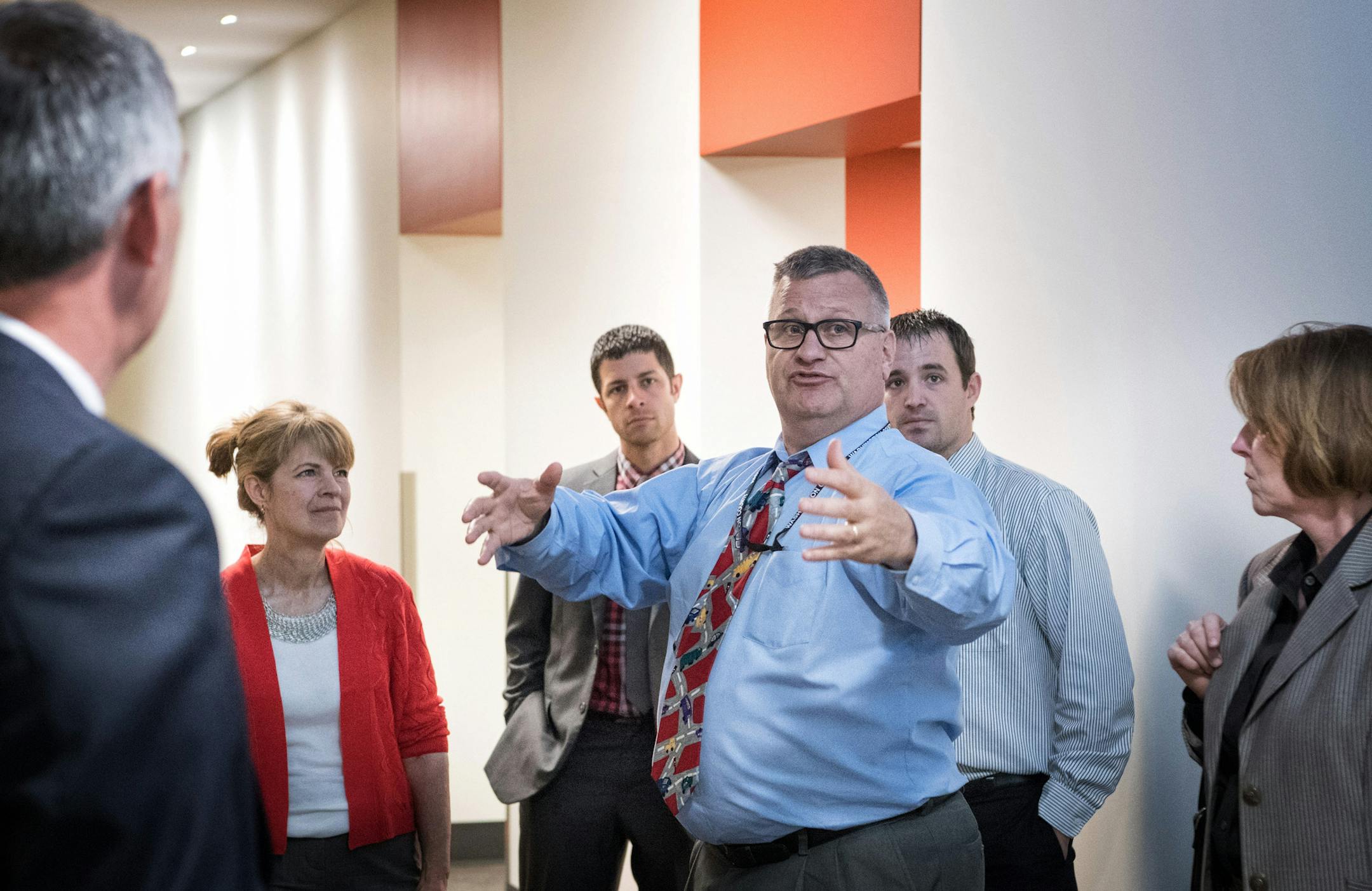 Washington County Public Works Director Don Theisen gave a tour of the new public works complex to county officials. ] GLEN STUBBE * gstubbe@startribune.com Tuesday, May 24, 2016 Population growth overwhelmed Washington County public works operations to the point that the county replaced a smaller, deteriorating complex with a $19 million model, which opens this summer. Timing was fortunate for engineers, because the county now has a record number of road and bridge projects underway. Washington