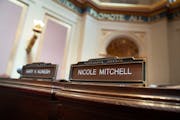 Sen. Nicole Mitchell returned to the Capitol Monday. Last week, her seat remained empty during a Wednesday floor session.