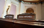 Sen. Nicole Mitchell returned to the Capitol Monday. Last week, her seat remained empty during a Wednesday floor session.