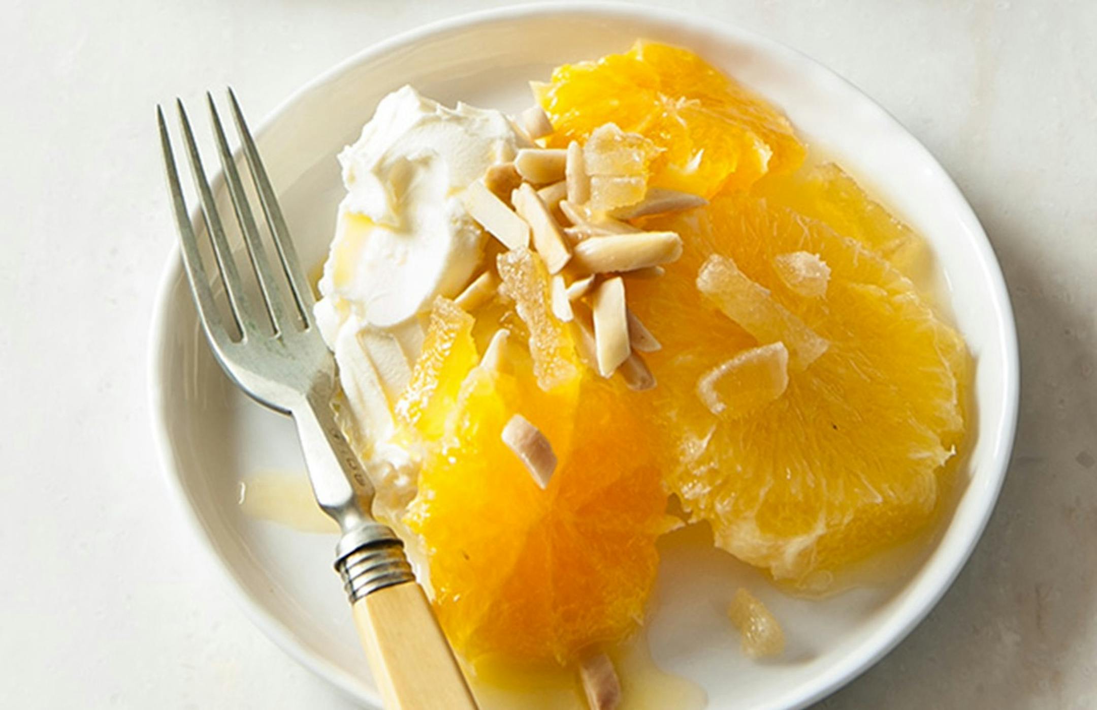 Spiced Oranges With Greek Yogurt