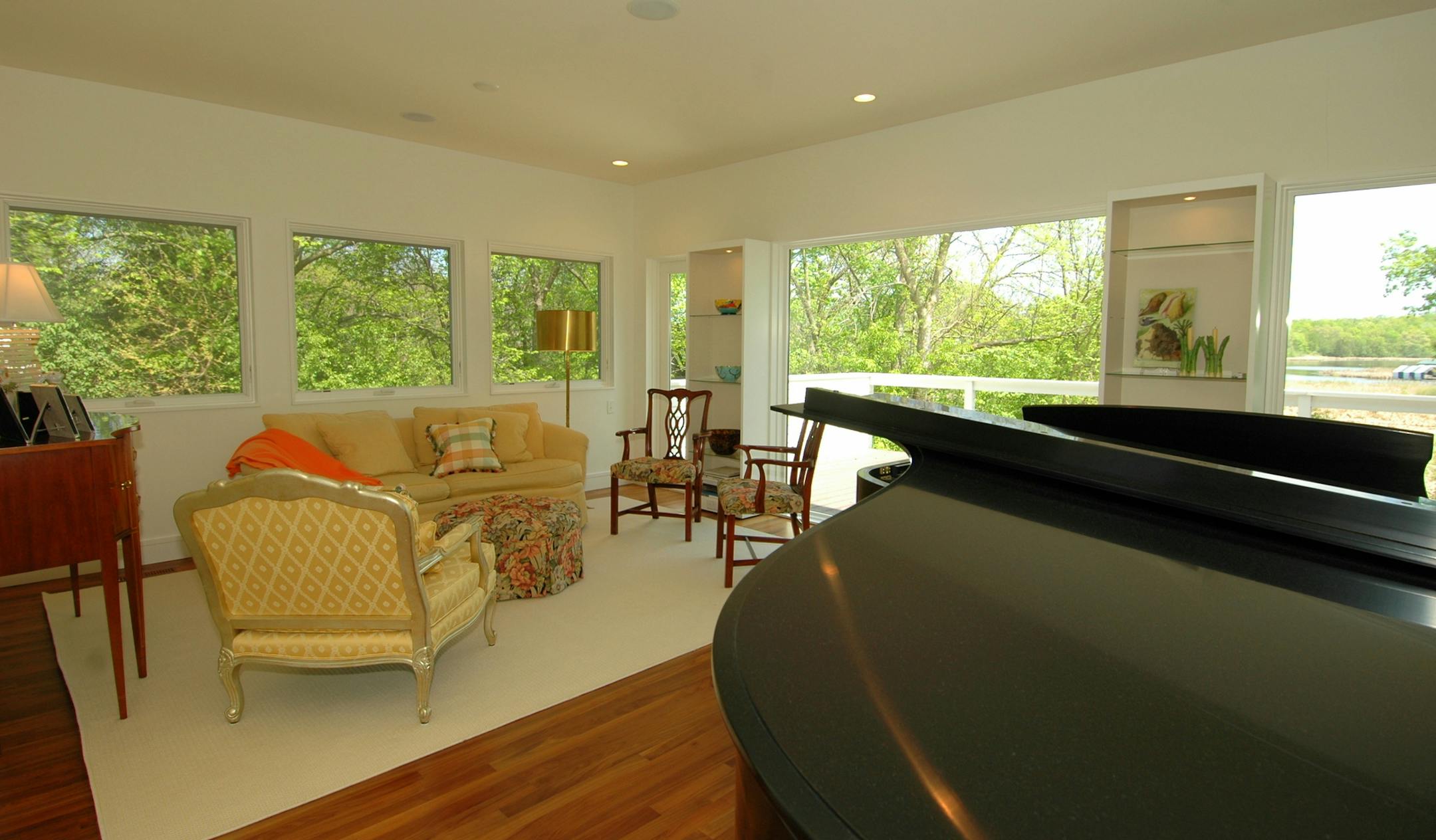 Living room of David Samela-designed house in Deephaven