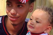 Daunte Wright, shown with his son, Daunte Jr., was shot and killed in April by then-Brooklyn Center police officer Kimberly Potter, who reportedly bel