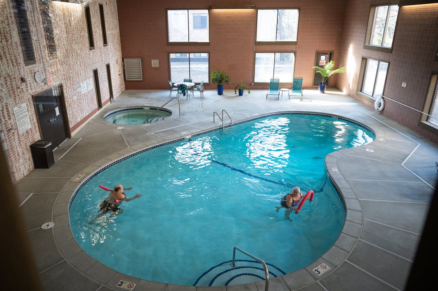 The indoor pool at Windwood Condominiums in Edina is one of the features offered to members of the community.