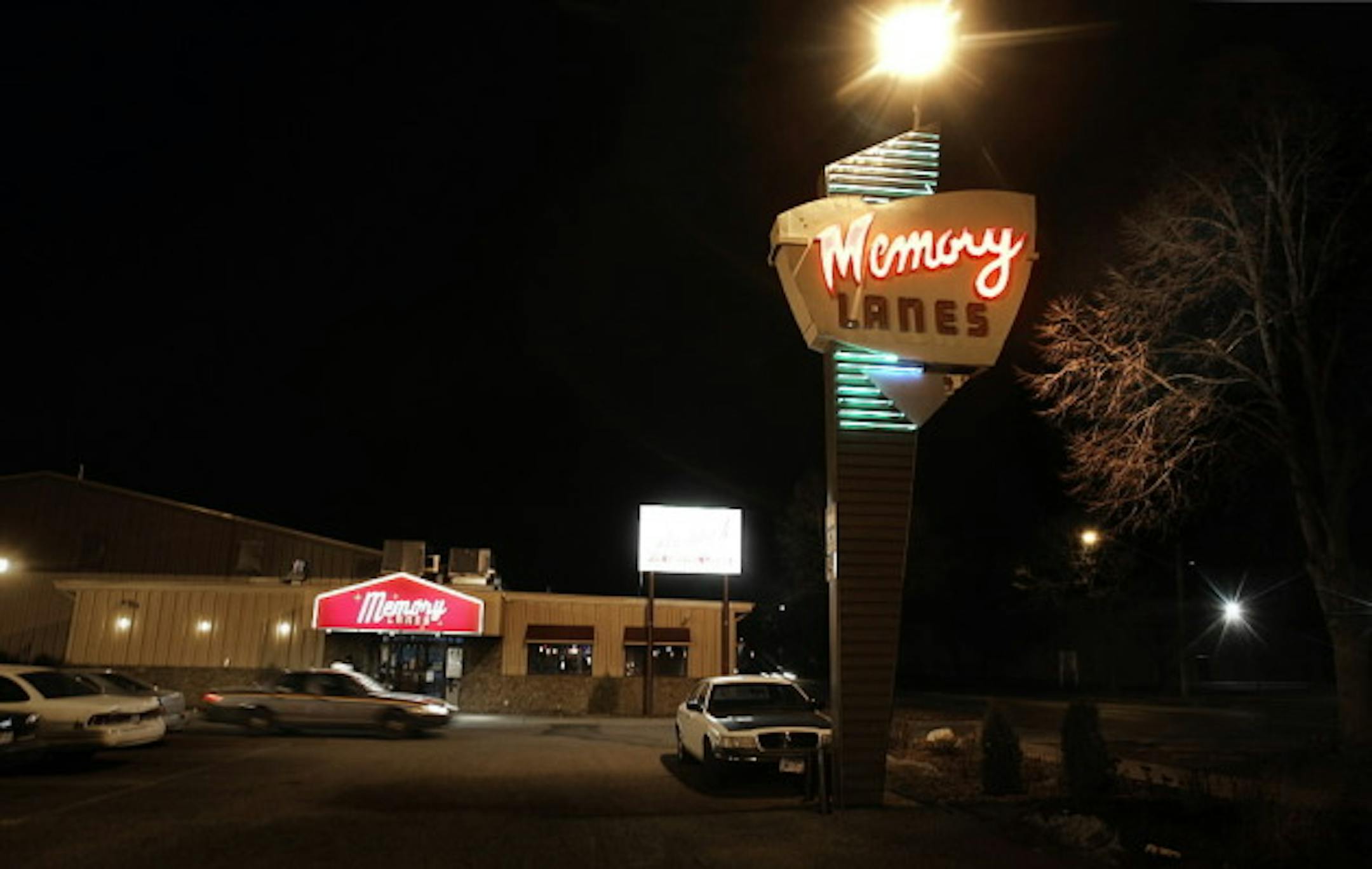 The Memory Lanes parking lot will light up again over Memorial Day weekend for the fourth annual block party. / Jim Gehrz, Star Tribune