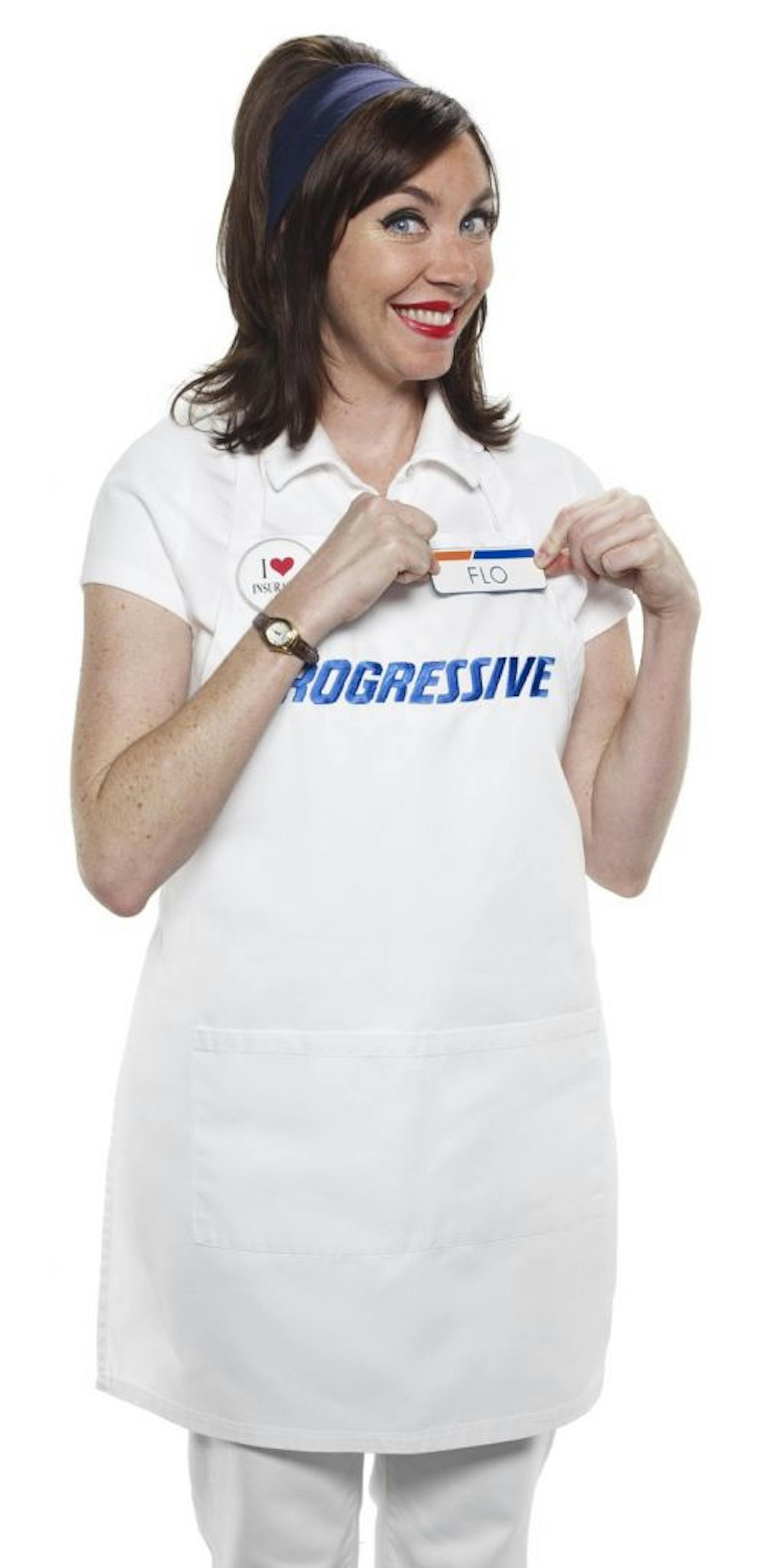 Actress Stephanie Courtney is the familiar spokeswoman for Progressive Insurance.